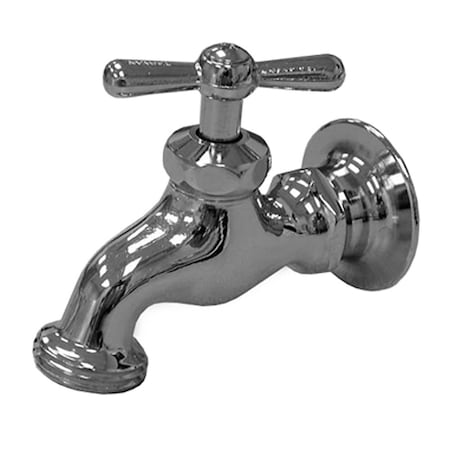 Jones Stephens 1/2in. FIP Chrome Plated Single Kitchen Sink Faucet with Fixed Flange S08003
